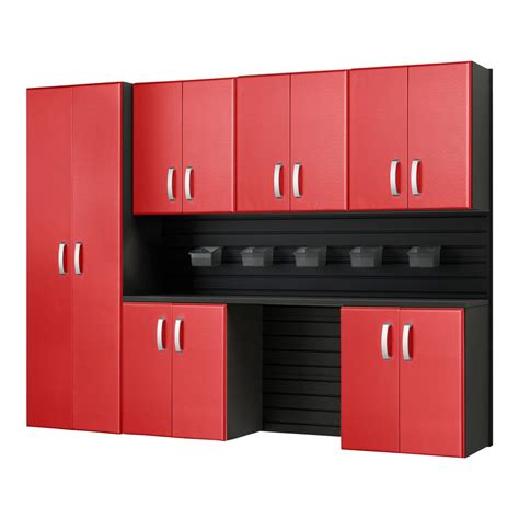 Flow Wall Modular Wall Mounted Garage Cabinet Storage Set With