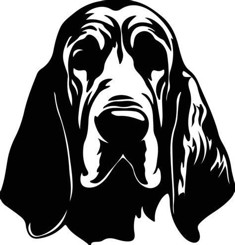 Bloodhound Silhouette Portrait 38490064 Vector Art At Vecteezy