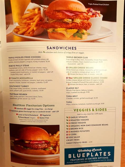 Menu At Silver Diner Restaurant Reston