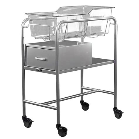 Newborn Hospital Bassinets Stainless Steel Medical Bassinets