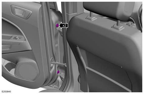 Ford Ecosport General Procedures Rear Door Alignment Body Closures