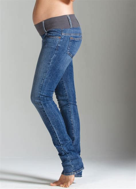 Classic Wash Skinny Maternity Jeans By Maternal America