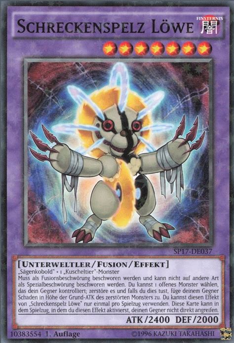 Recollectibles Sammelkarte Yugioh Schreckenspelz Löwe V 2 Yu Gi Oh