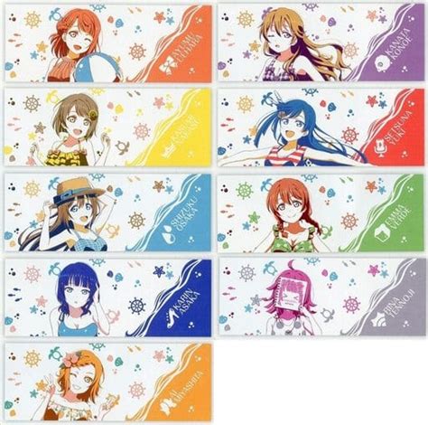 駿河屋 全9種セット ビジュアルタオル 「一番くじ ラブライブシリーズ 9th Anniversary 虹ヶ咲学園」 虹ヶ咲タオル賞