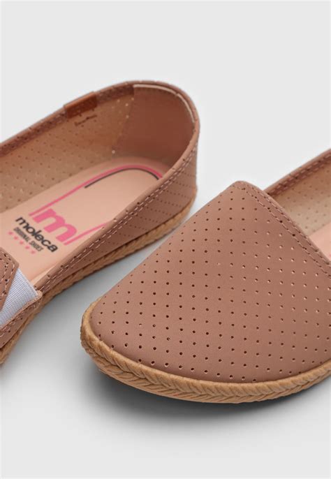 Alpargata Moleca Perfuros Nude Compre Agora Dafiti Brasil