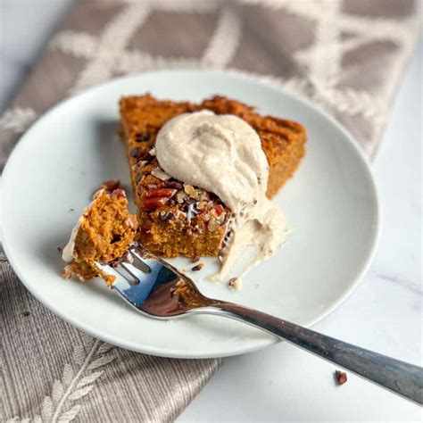 Crustless Sweet Potato Pie Vegan Daniels Plate