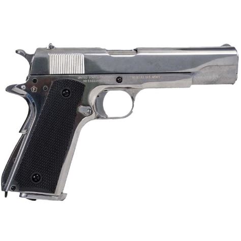 Colt 1911 A1 Co2 Blowback Pistol Silver Defcon Airsoft