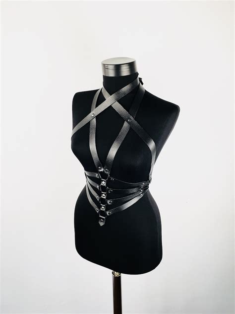 Erotische Harnas Beha Bdsm Lingerie Harnas Harnas Lichaam Etsy