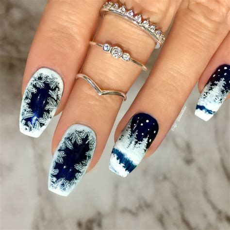 Snow Winter Nails Nail Art Click Link Below This Photo For Full