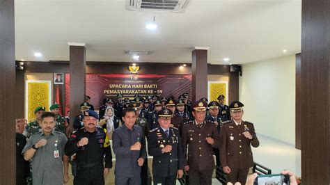 Pegawai Lapas Cikarang Bersama Forkopimda Halal Bihalal Dan Apel