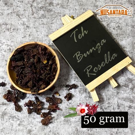 Jual Teh Bunga Rosella Merah Kering Teh Rosella Hibiscus Tea