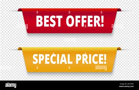 Sale Offer Tags Special Price Label Sale Banners Discount Vector