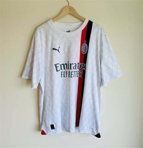 Ac Milan Away Football Shirt Sponsored By Emirates