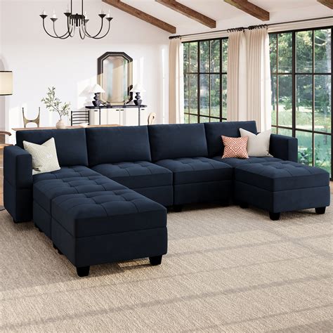 Latitude Run U Shaped Modular Sectional Sofa With Storage Chaise