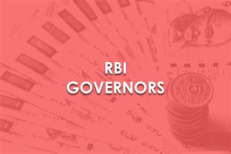 Governors Of The Reserve Bank Of India Rbi Governors List