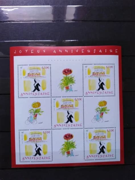 BLOC FEUILLET TIMBRE Joyeux anniversaire N 75 neuf année 2004 EUR