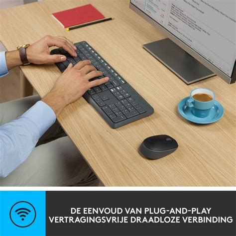 Logitech MK235 Toetsenbord Met Muis Draadloos QWERTZ Duits