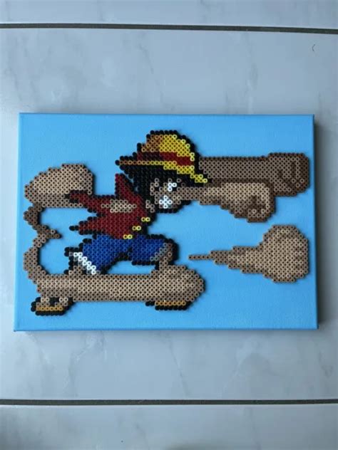 Pixel Art Perles A Repasser Tableau Attaque De Luffy Dans One Piece