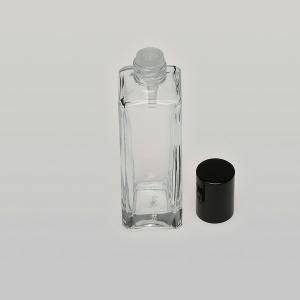 BulkPerfumeBottles 2 Oz 60ml Splash On Tall Square Clear Glass