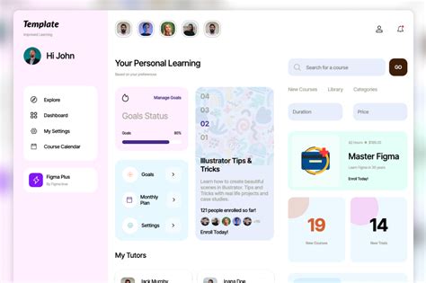 Webflow Showcased Design Course Dashboard