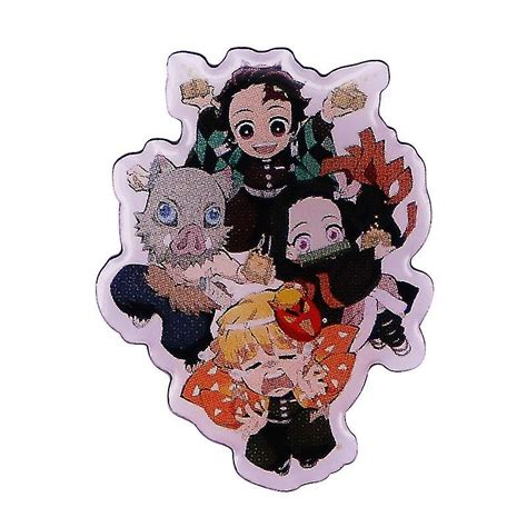 Kimetsu No Yaiba Demon Slayer Brooch Anime Badge Tanjiro Kamado Nezuko