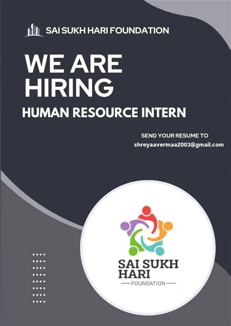 #internship #saisukhharifoundation #hiringalert #internshipopportunity ... 