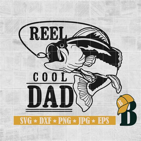 Reel Cool Dad Svg Fishing Svg Fishing Clipart Fish Png Etsy