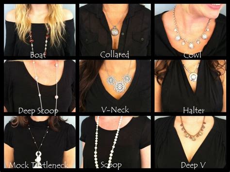 The Perfect Necklace For Every Neckline Necklace Guide Necklace For