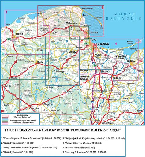 Mapa Rowerowa Kaszuby Płn wydanie 2020 Sklep Turystyczny PROT