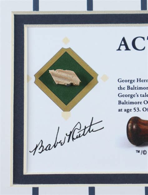 Babe Ruth Yankees 18x20 Custom Matted Game Used Baseball Bat Piece