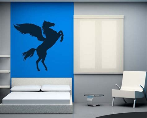 Pegasus Wall Decal Wing Art New Age Design Birthday Party Etsy