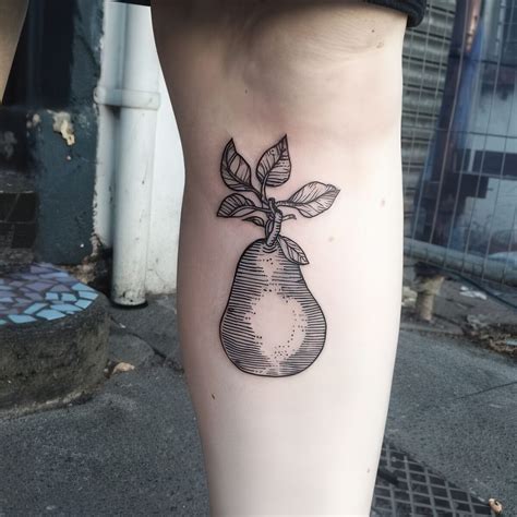 18 Awesome Pear Tattoo Ideas For Women Styleoholic