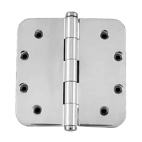 Chrome Brass Door Hinge 5 Radius Coin Tip Protective Rsf Finish Ansi Compliant Renovators