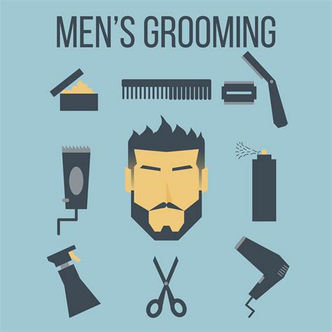 Men's Grooming 545240 Vector Art at Vecteezy