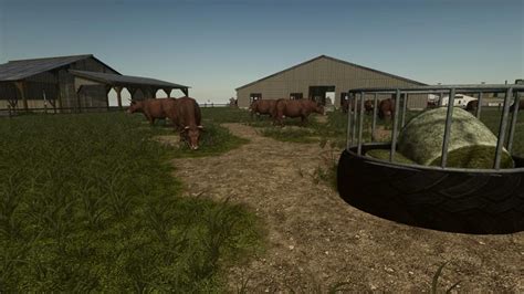 FS19 Large Cattle Barn V1 0 Farming Simulator 2025 Mod LS 2025 Mod