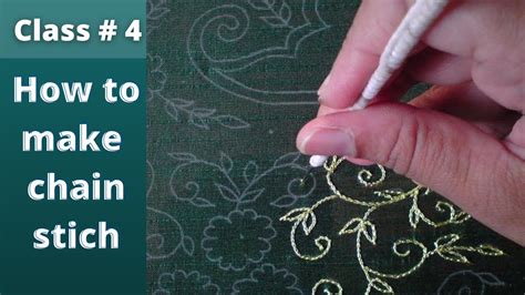 How To Make Stich Chain With Aari Class 4 French Knot Zardozi