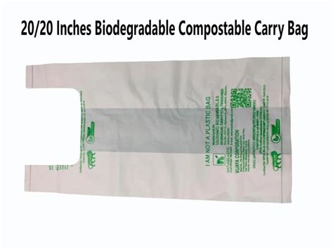 U Cut Printed Inches Biodegradable Compostable Carry Bag At Rs