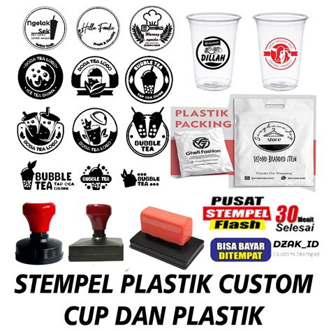 Jual Stempel Plastik Kemasan Packing Stempel CUP Plastik Stempel