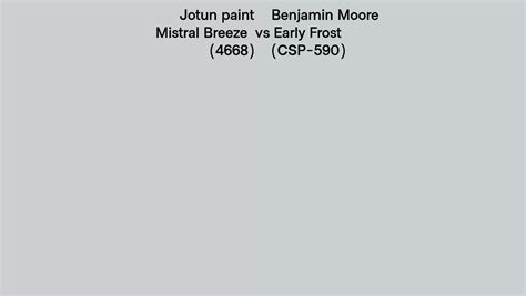 Jotun Paint Mistral Breeze Vs Benjamin Moore Early Frost Csp