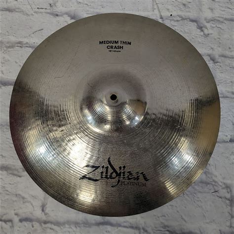 Zildjian Medium Thin Crash Platinum Crash Cymbal Reverb