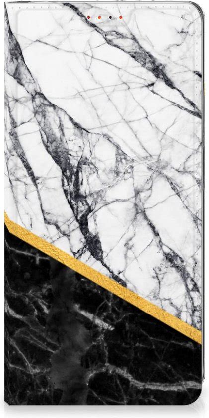 Gsm Hoesje Xiaomi Redmi Note Pro Plus Mobiel Case Marble White Black