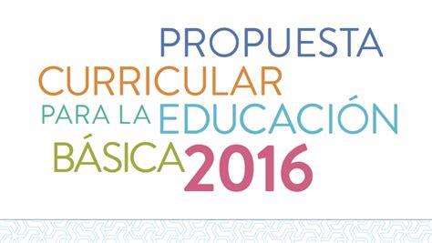 Propuesta Curricular Para La Educaci N B Sica Alexduve