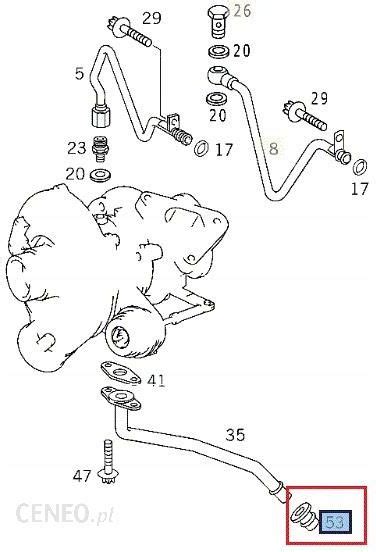 Mercedes Benz Sprinter Uszczelka Przewodu Turbiny Cdi A