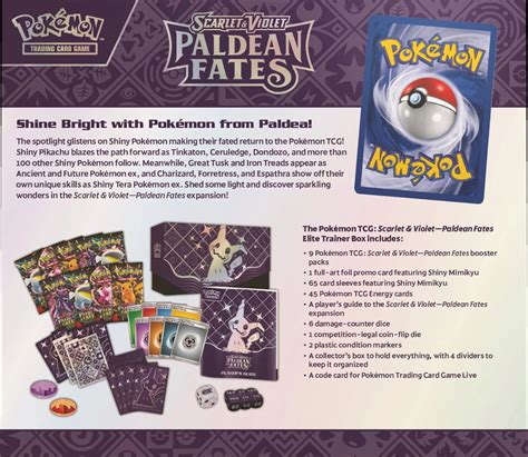 Pokemon Paldean Fates Elite Trainer Box Mimikyu New Sealed English