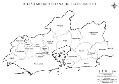 Mapas Para Colorir Regi O Metropolitana Do Rio De Janeiro