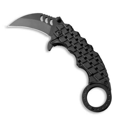 Dark Defender Pocket Karambit Textured Edc Talon Knife Black German