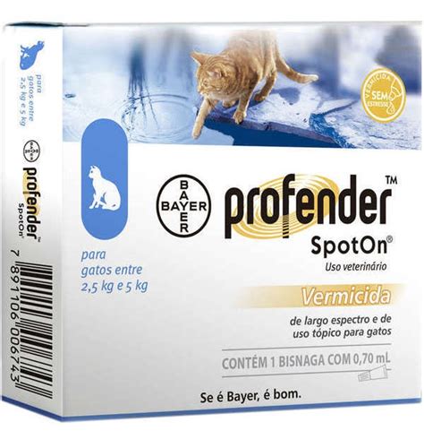 Profender Ml Verm Fugo Spot On Gatos A Kg Bayer Mercado Livre