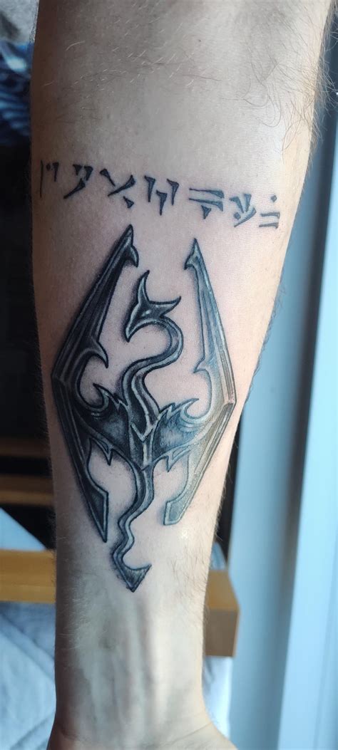 Got a tattoo of the symbol of Skyrim : r/skyrim