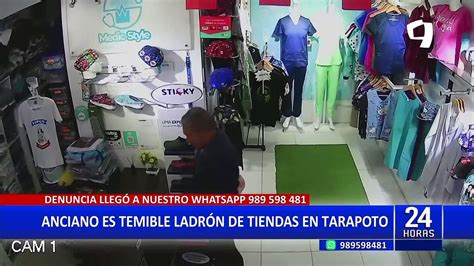 Tarapoto Captan A Anciano Robando Mercader A En Tienda De Ropa V Deo