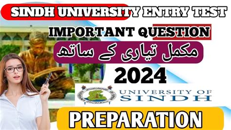 SINDH UNIVERSITY Entry Test Preparation Solved Mcqs 2024 Preparation